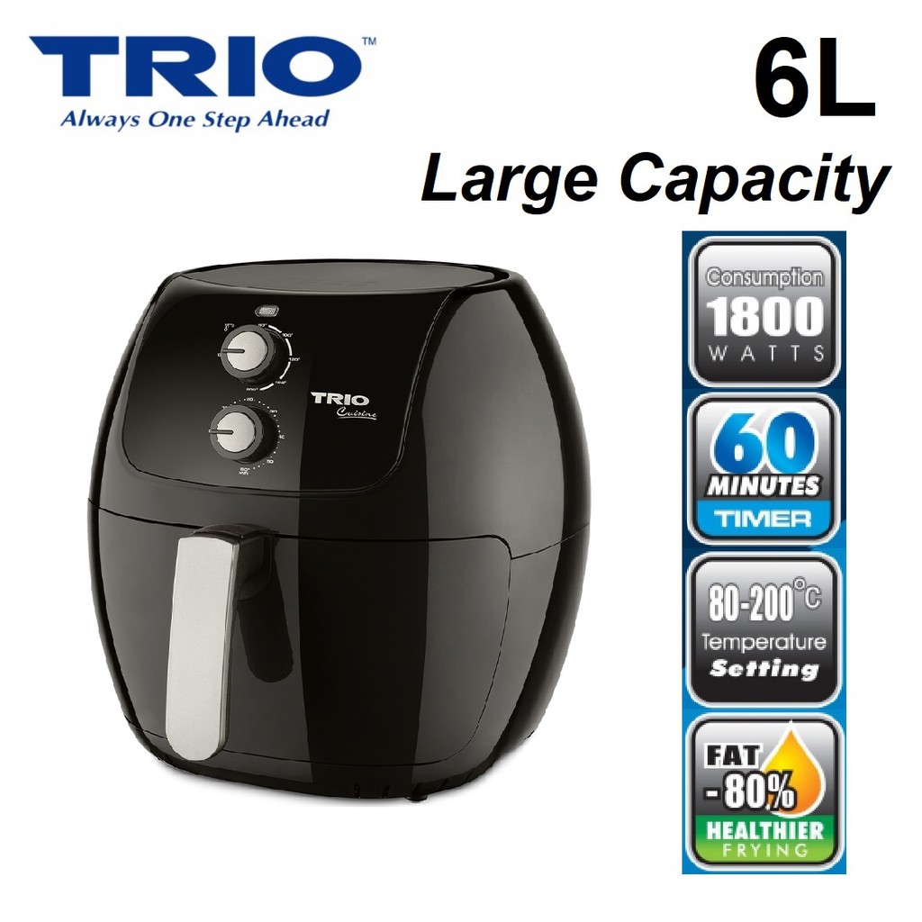 Trio air outlet fryer