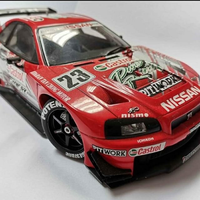 AUTOART NISSAN SKYLINE JGTC 2002 Castrol Pitwork GTR 1:18 | Shopee