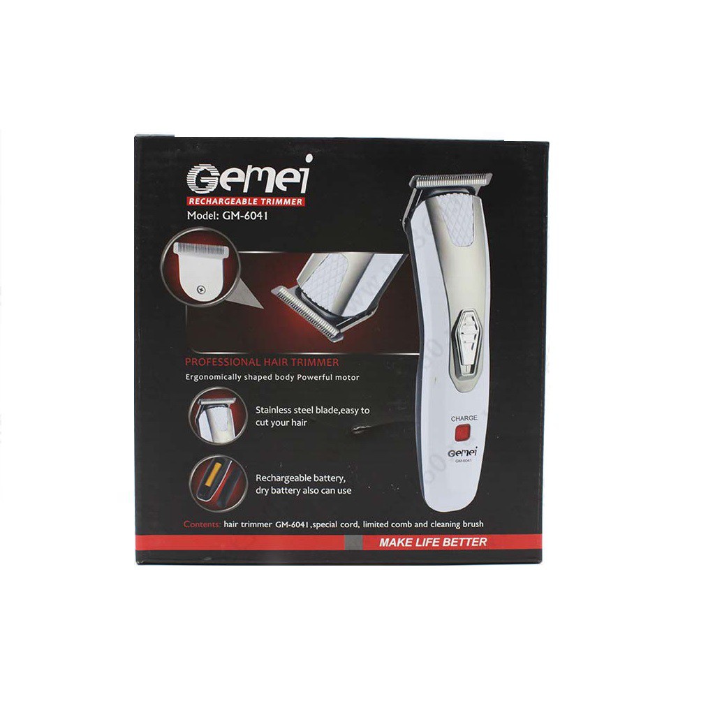 Geemy GM-6041 Rechargeable Trimmer | Shopee Malaysia