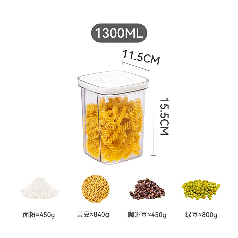 Stackable Airtight Twist Lock Transparent Food Storage Container ...