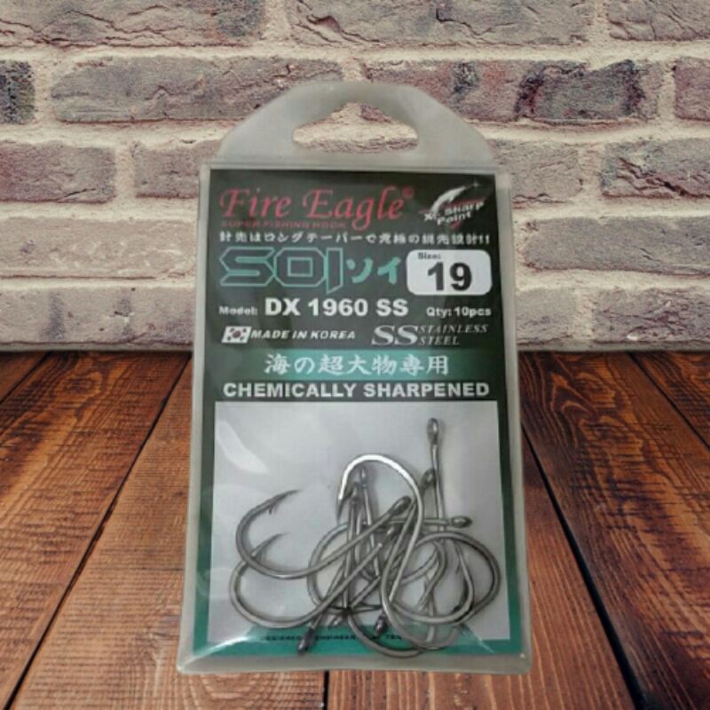 fire eagle fishing hooks Claw L374GH-1/0 Lazer Sharp Treble Hook Eagle Claw FIRE EAGLE HOOK DX 2222