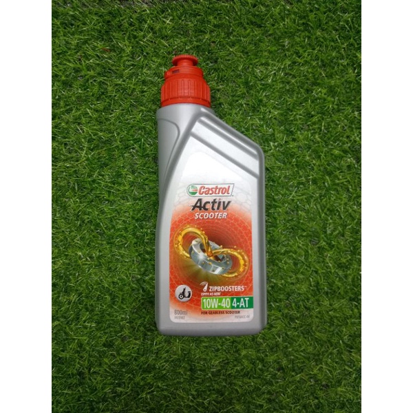 0100 ORIGINAL 4T CASTROL ACTIV SCOOTER 10W40 4AT SET GEAR OIL , MINYAK HITAM CASTROL SCOOTER