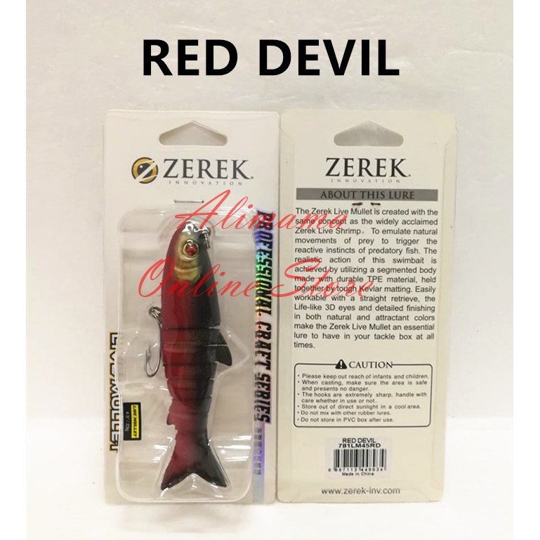 ZEREK LIVE MULLET 23G BARRAMUNDI PACK FISHING LURE Shopee
