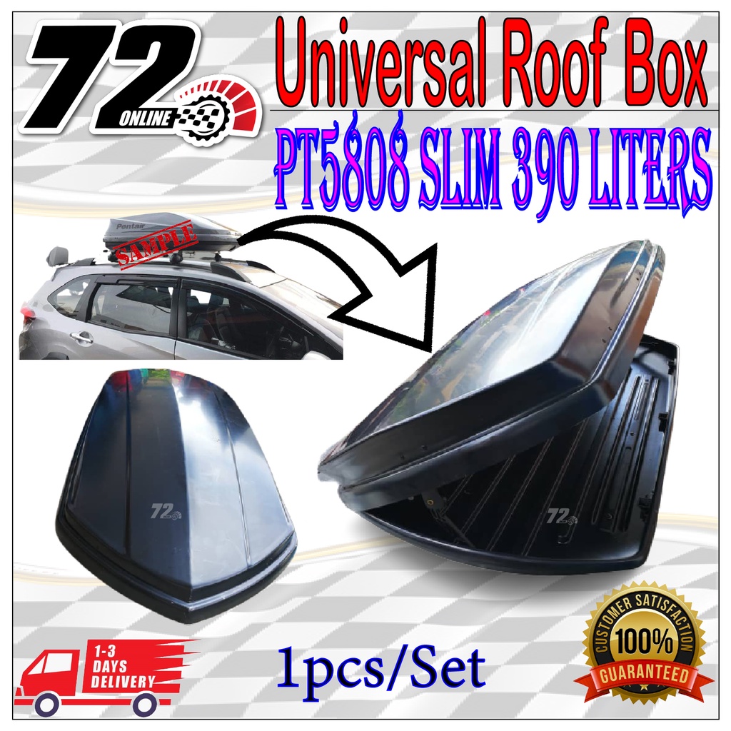 Pentair Roofbox PT5808 Slim Glossy Roof box With Roof Rack L SIZE 390L Alza Aruz Wish CRV X