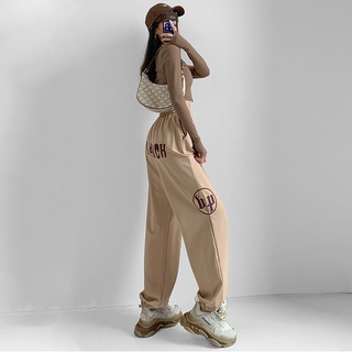 New Women's High Waist Wide Legs Jazz Hip Hop Street Dance Sweatpants  Casual Sports Pants