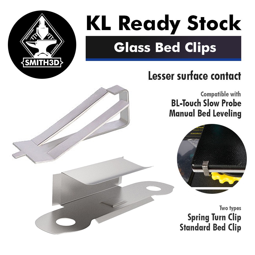 Glass Bed Spring Turn Clips for Creality Ender 3 Pro, Ender 3S, Ender 5