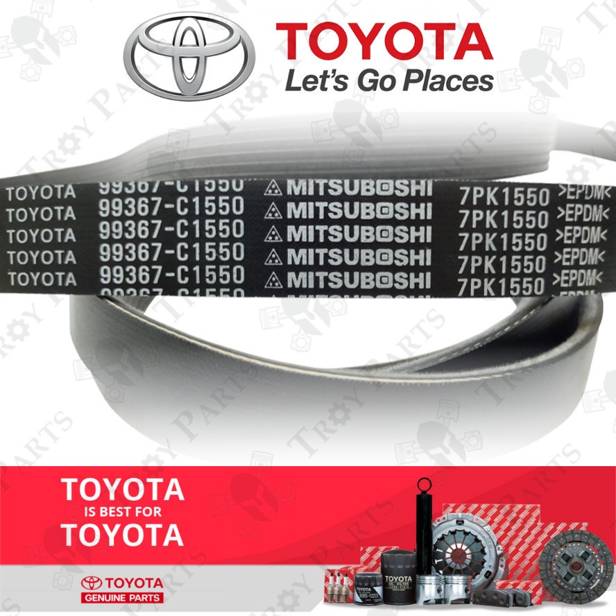 Original Toyota Fan Belt 99367-C1550 Toyota Estima ACR50 Alphard ...