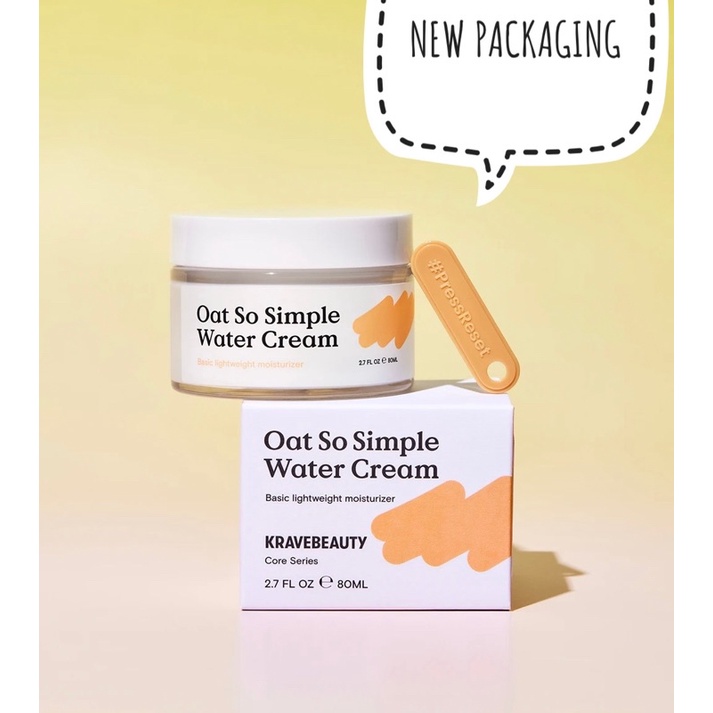 KRAVE BEAUTY Oat So Simple Water Cream 80ml READY STOCK [Kravebeauty ...