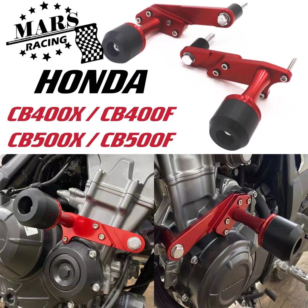 thumbnail image 2 of CNC Frame Sliders Crash Guard Kit For Honda CB500X/F CB400X/F 2013-2022 (Black) 2 of 6