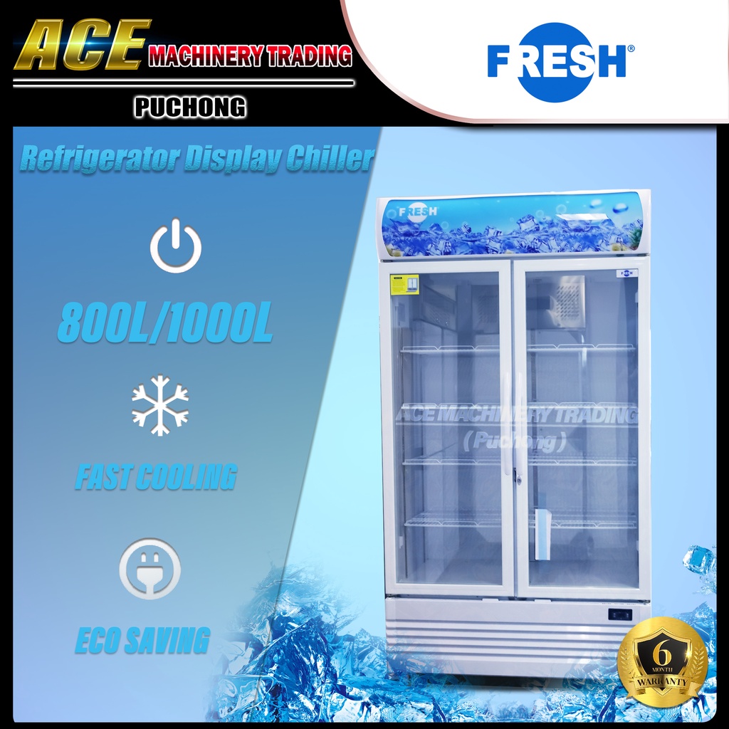 FRESH Refrigerator Display Chiller 2Door [ DCP800WEHA 800Liter