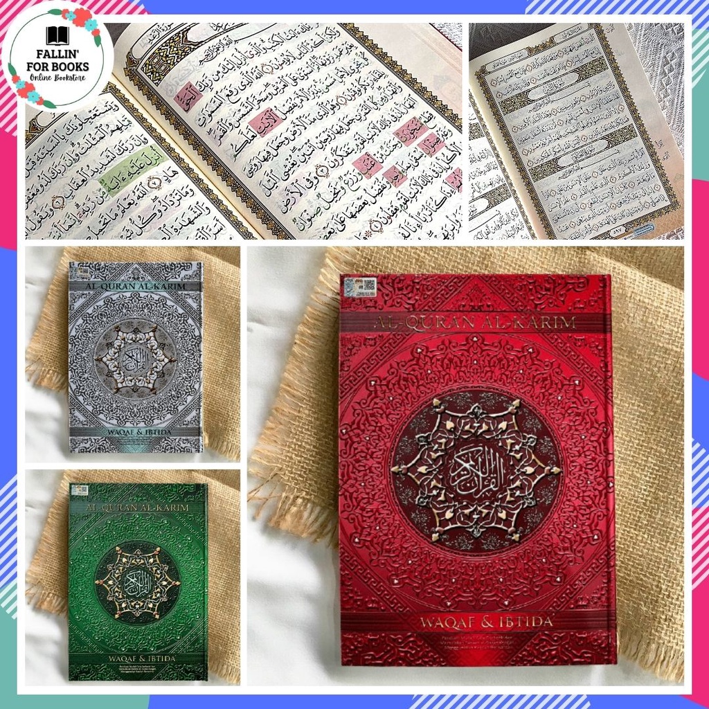 [AL-QURAN SAIZ A4] Al-Quran Al-Karim Waqaf & Ibtida' Tajwid Berwarna ...