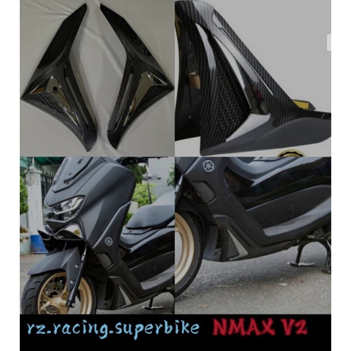 NMAX155 V2 LOWER COVER BODY SET CARBON YAMAHA NMAX155 NMAX FRONT