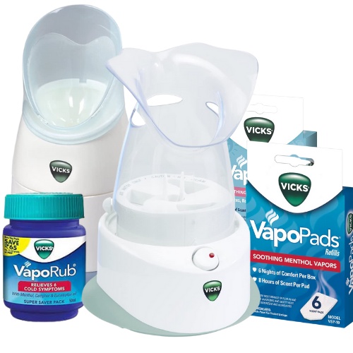 Vicks Personal Steam Inhaler Cough & Congestion Relief Vapor Pad
