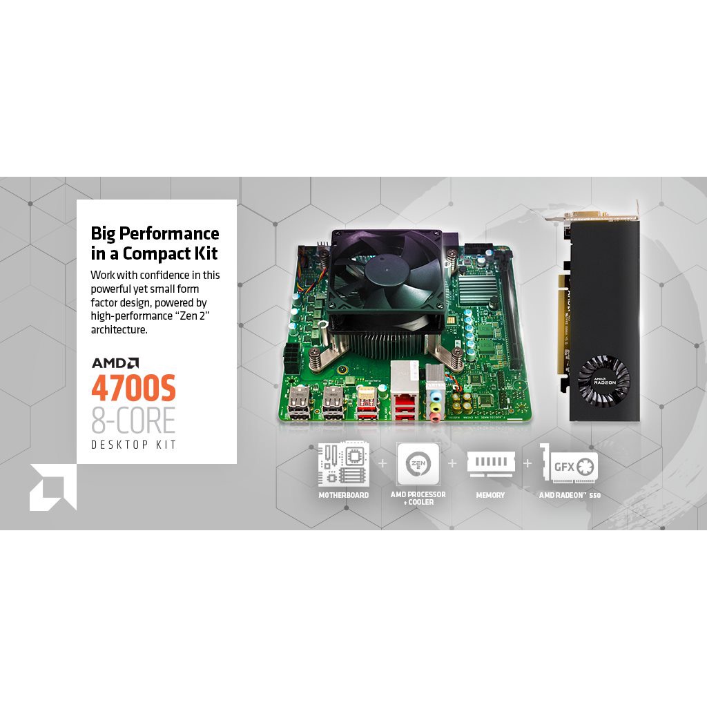 AMD 4700S 8CORE DESKTOP KIT with 16GB + RX550/2G Shopee Malaysia