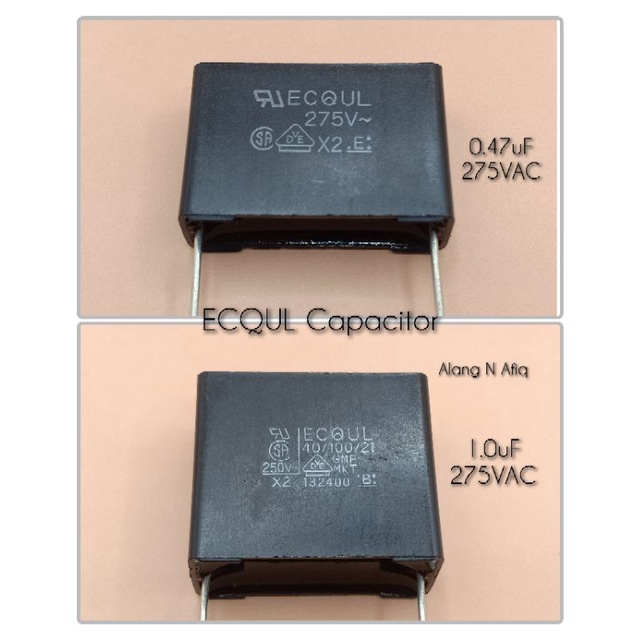 Ready Stock! 1.0uF, 0.47uF 275VAC. High Quality KDK PANASONIC ECQUL Fan
