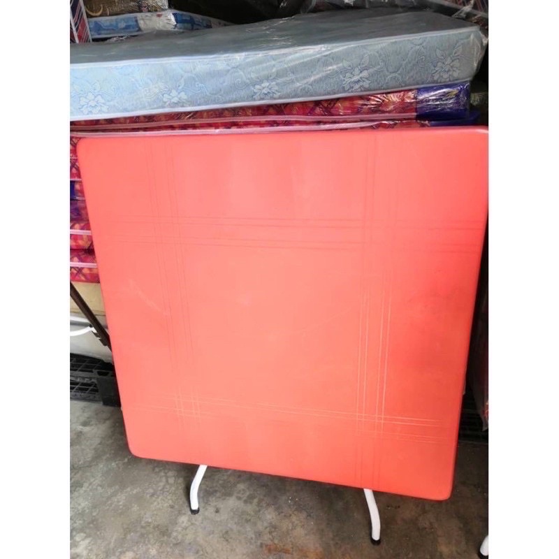 Foldable Plastic Table 3'x3' or 2’x3’ RED/white/blue / Mamak Hawker table / Meja Lipat Plastik / Meja Makan