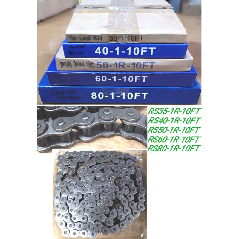 Steel Roller Chain RS35 / RS40 / RS50 / RS60 / RS80 / Steel Chain ...