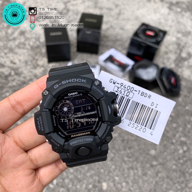 G SHOCK Black Out Rangeman GW-9400-1B / GW-9400-1 / GW-9400