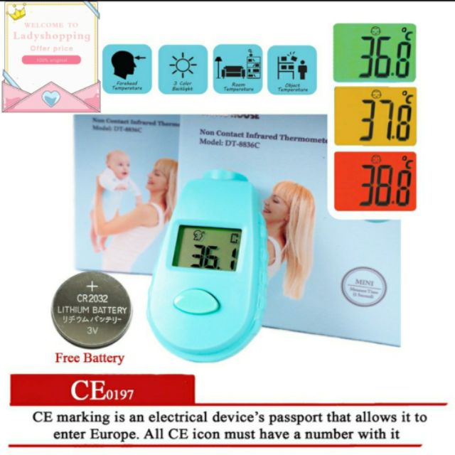 Mini Baby Multifunction Infrared Thermometer Travel Thermometer - CE ...