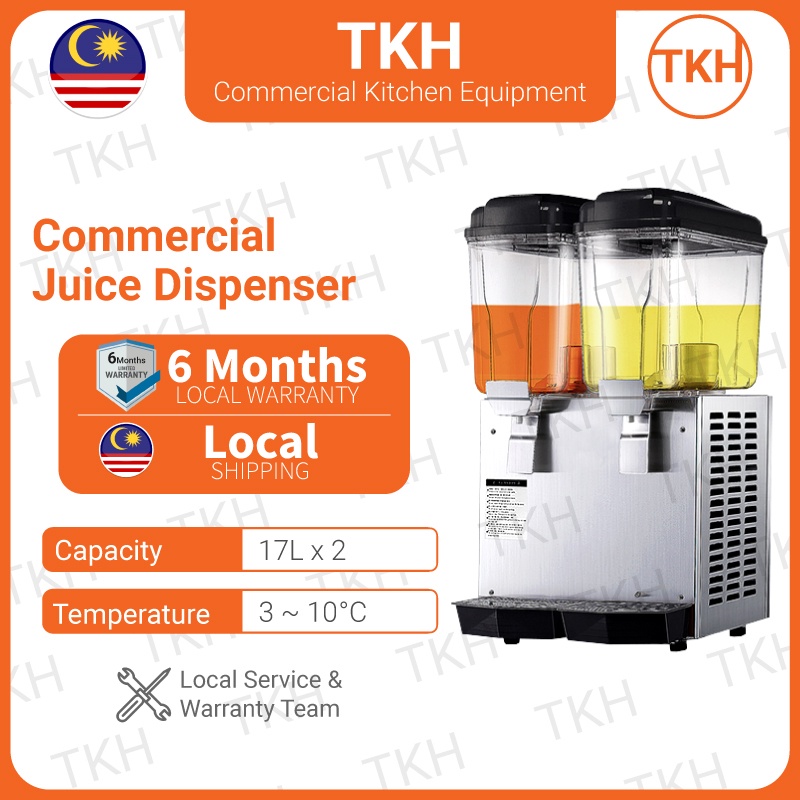 Commercial Juice Dispenser 17L Liter Double (Mesin Minuman Jus dan ...