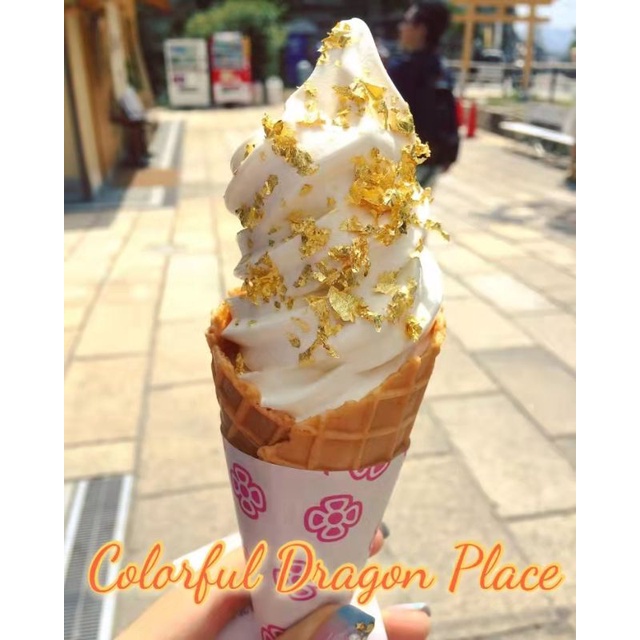 Edible gold leaf paper cylinder | Eatable gold leaf spinning (paper ...