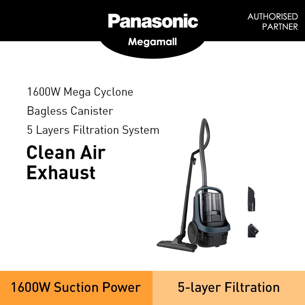 PANASONIC MC-CL601 POWERFUL 1600W CYCLONE BAGLESS CANISTER VACUUM ...