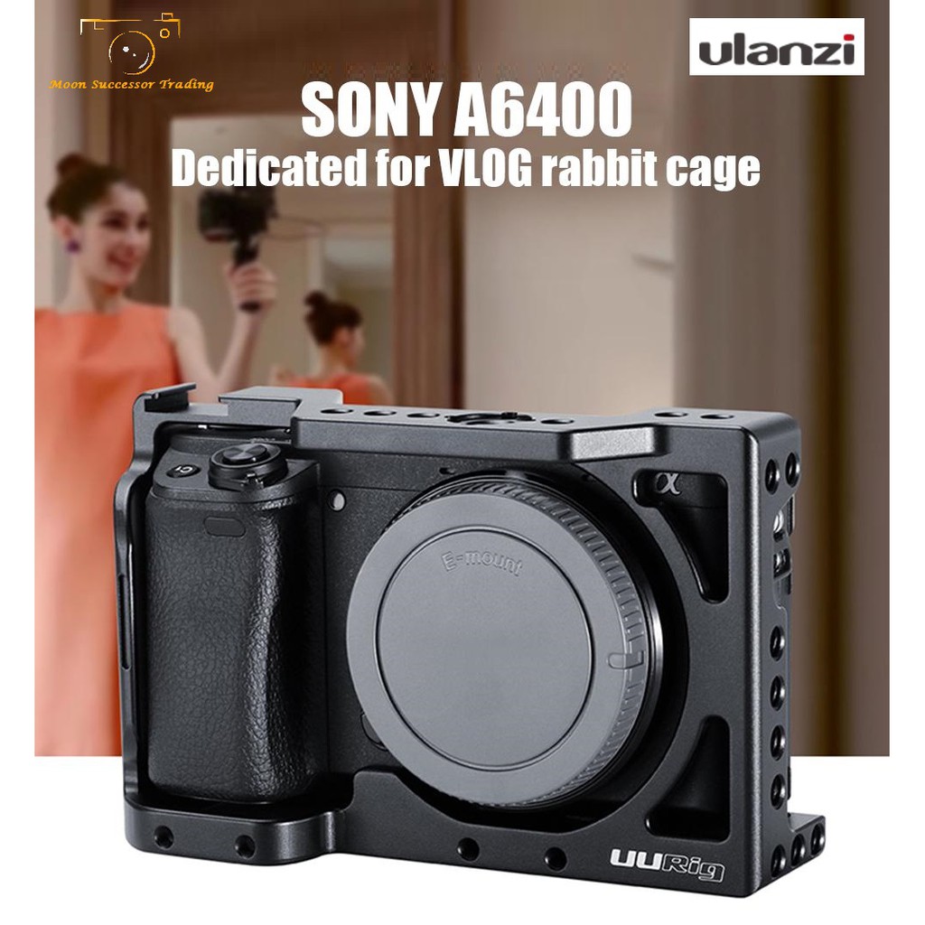 UURig C-A6400 for Sony A6400 A6300 DSLR Camera Vlog Housing Cage Frame ...