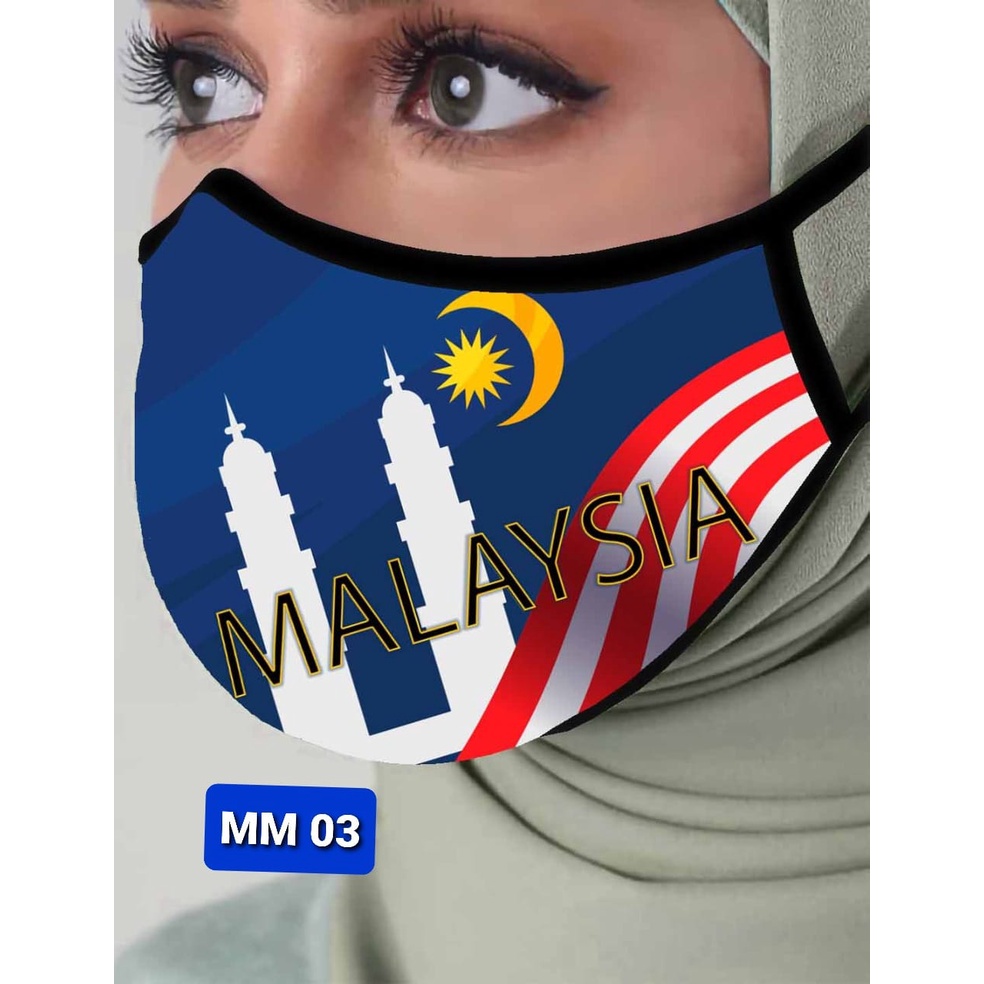 Face Mask Washable Fabric Topeng Pelitup Muka Headloop Earloop Tema ...