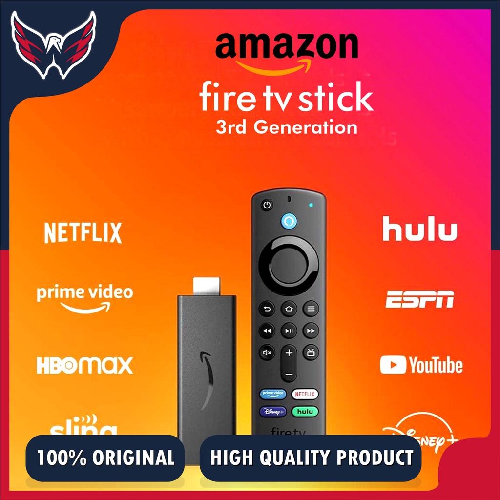 Amazon Fire TV Stick FHD Streaming Media Player (3rd Gen) With Alexa ...