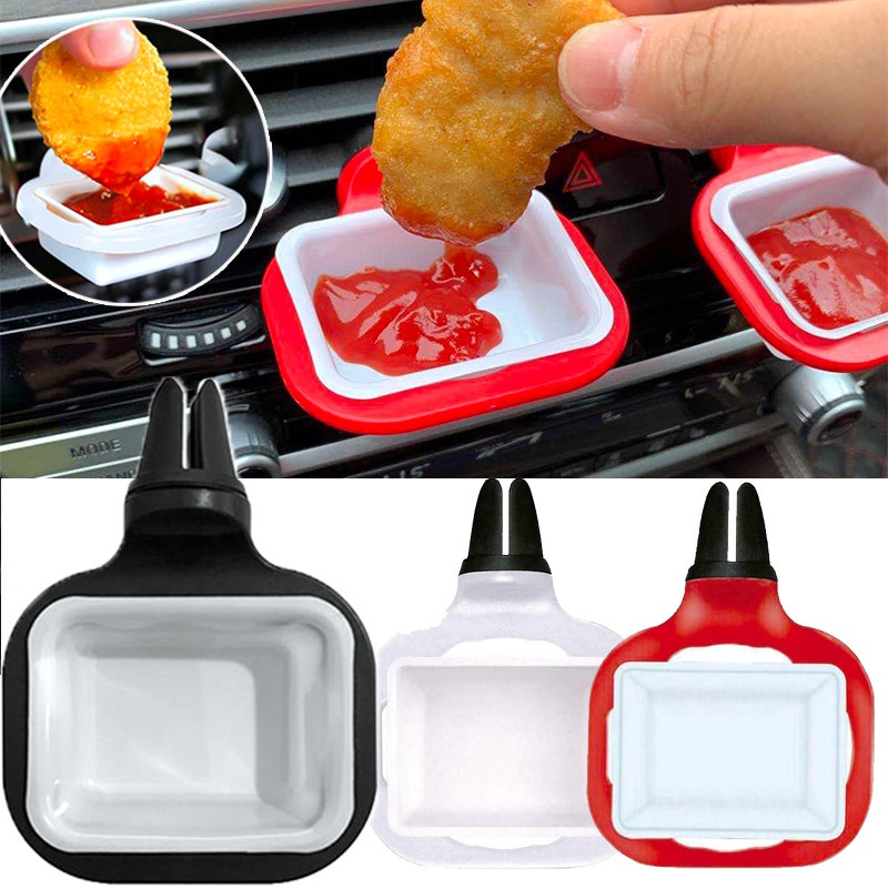 HOT Portable Universal Sauce Holders Stand Dip Clip Car Ketchup Rack ...