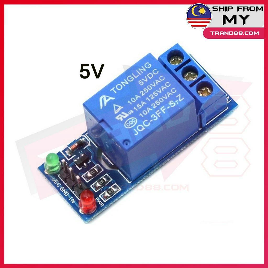 Arduino 1 Way Channel 5V 12V Relay Module Low Level Optocoupler ...