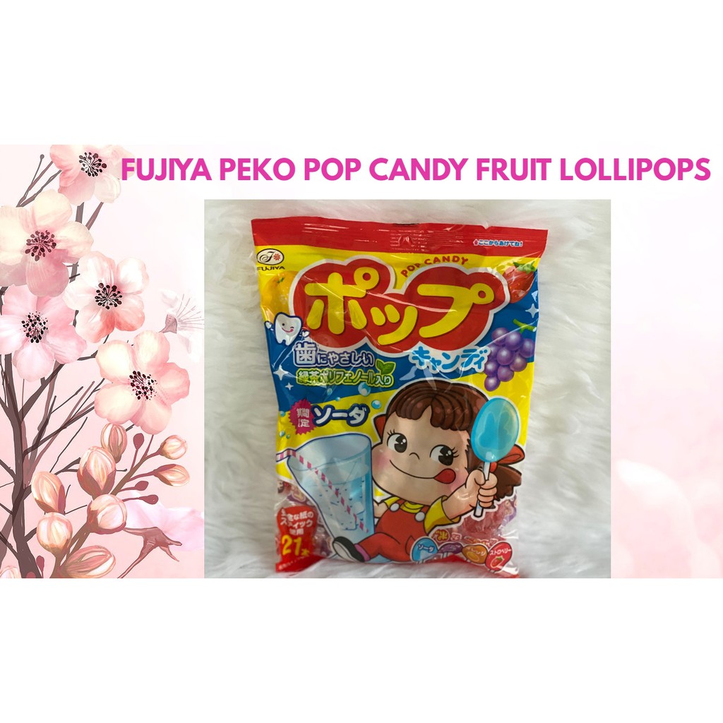 JAPAN FUJIYA PEKO POP CANDY FRUIT LOLLIPOPS | Shopee Malaysia