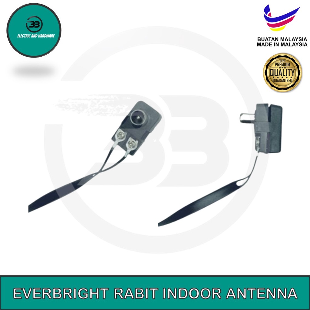 EVER BRIGHT TV INDOOR ANTENNA (RABBIT) SHARPENS COLOR PICTURE & HIGH ...