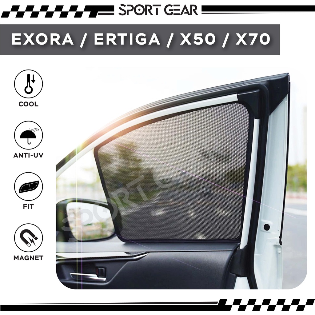 Car Sunshade Proton Exora Ertiga X50 X70 Window Sun Shade Curtain Contour