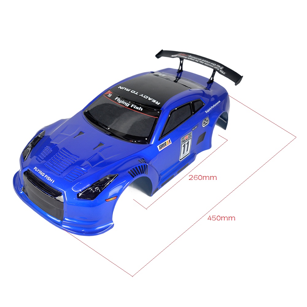 for 1/10 RC Car Venom T-10 PVC Painted Body Shell 1/10 RC Car Pick Up Truck  Width 205Mm Wheelbase 255Mm,Red 
