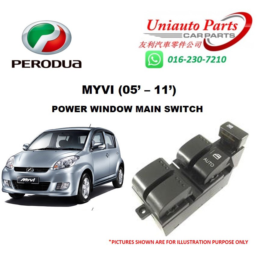 PERODUA MYVI ('05 '11) POWER WINDOW MAIN SWITCH Shopee Malaysia