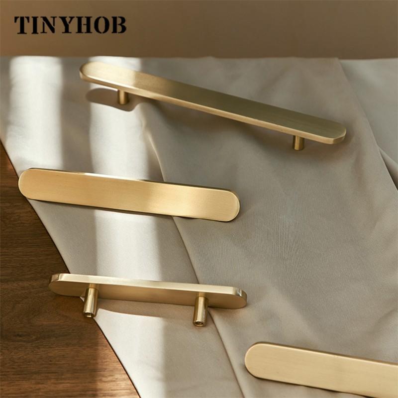 Gold Rounded Shape Furniture Handle and Knob T-bar For Cabinets And ...