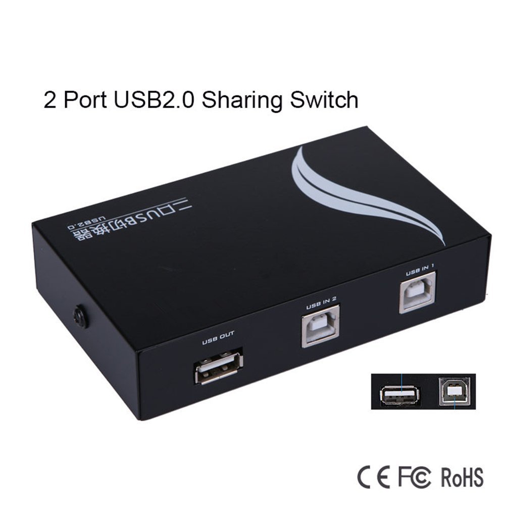 [localstore.my] 2 Port/4 Port Push Button USB 2.0 Printer Sharing ...