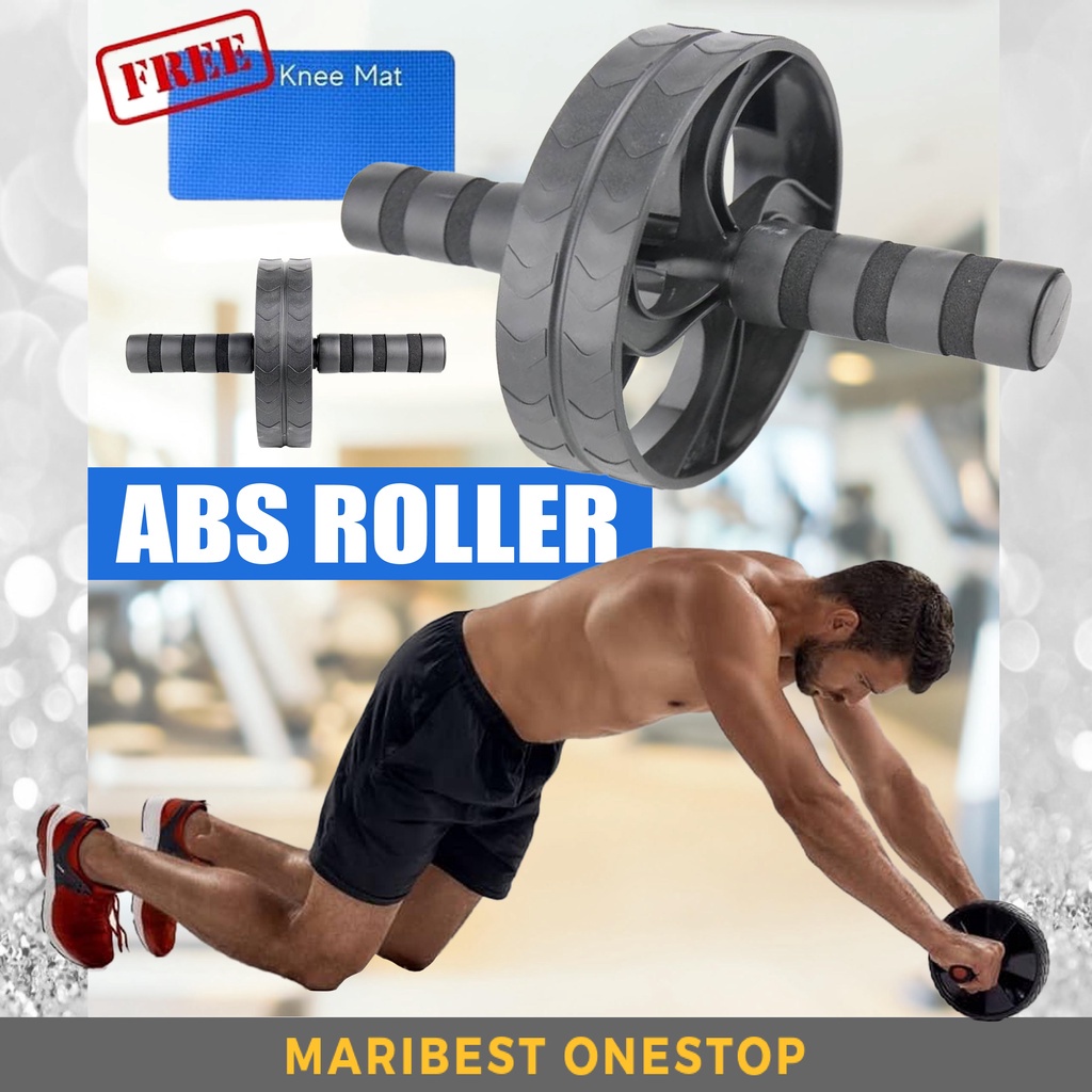 Abs Wheel Exercise Gym Roller Abdominal Core Fitness Muscle Trainer FOC ...