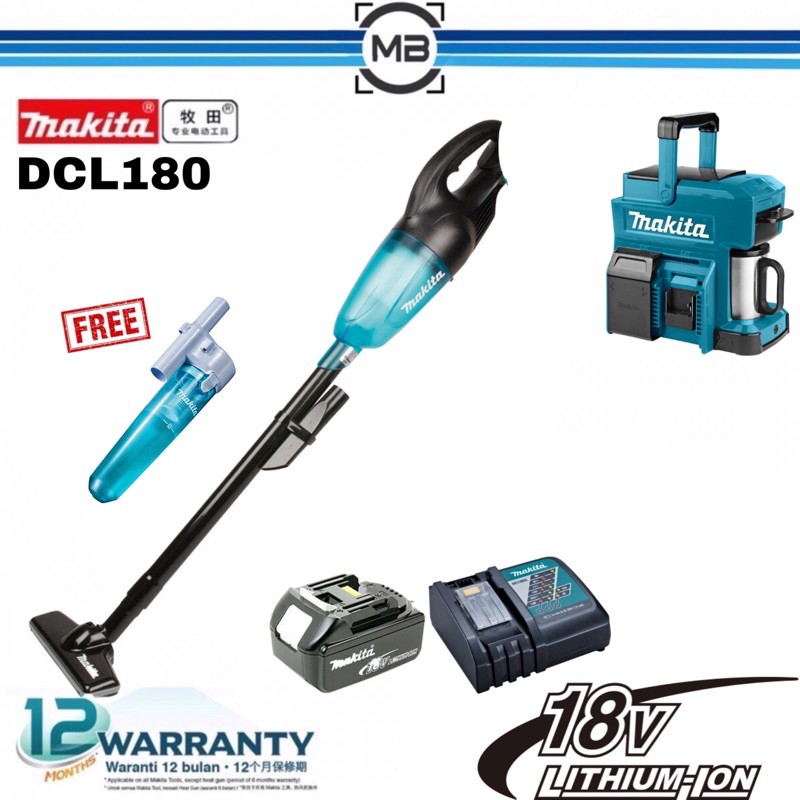 Aspirateur Makita DCL180ZB 18V Li-Ion - Machine seule
