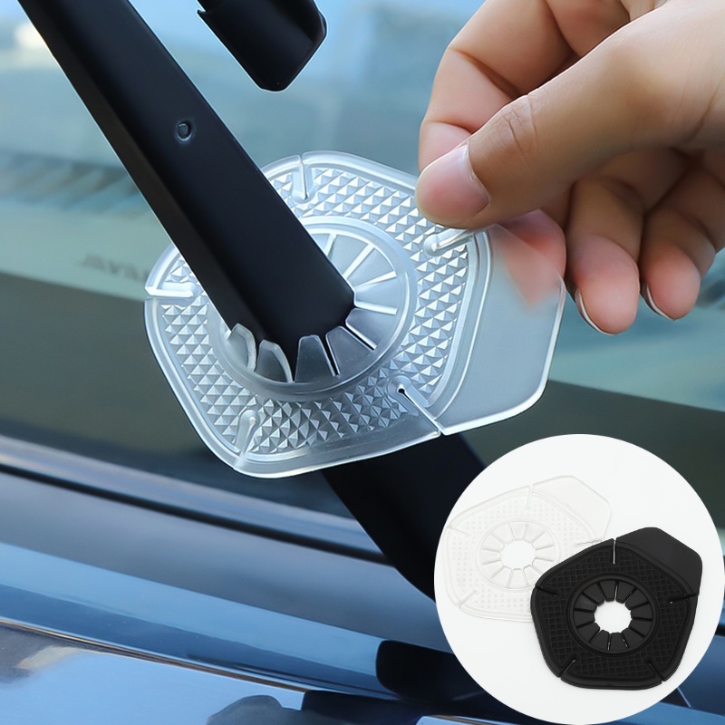 Car Wiper Hole Protective Cover Windshield Wiper Arm Bottom Silicone Pads for Prevent Debris