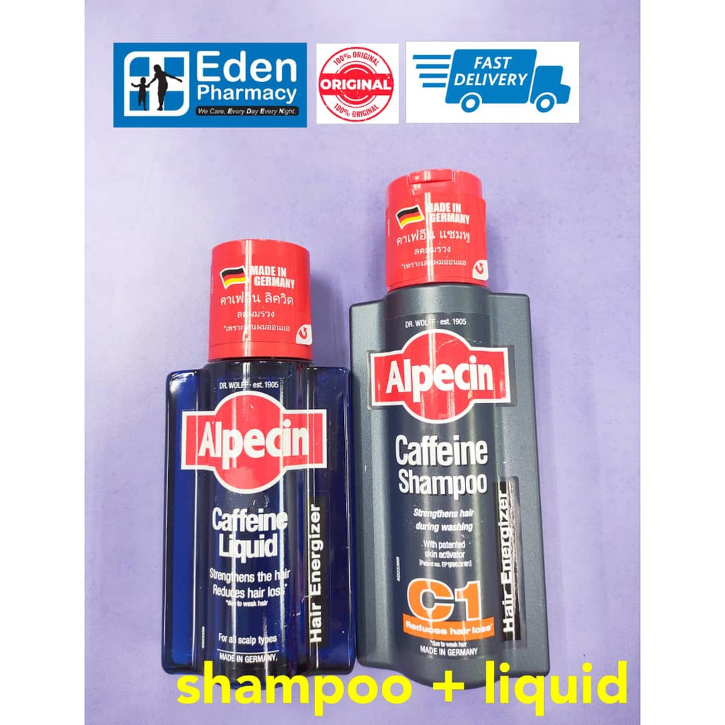 Dr. Wolff Alpecin Energizer Shampoo Mit Koffein - Gegen Haarausfall & Für Kräftiges Haarwachstum