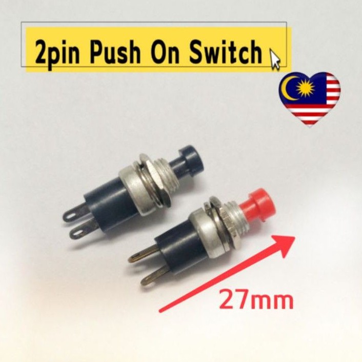 2pin Push On Switch push on or Push Off Suis | Shopee Malaysia