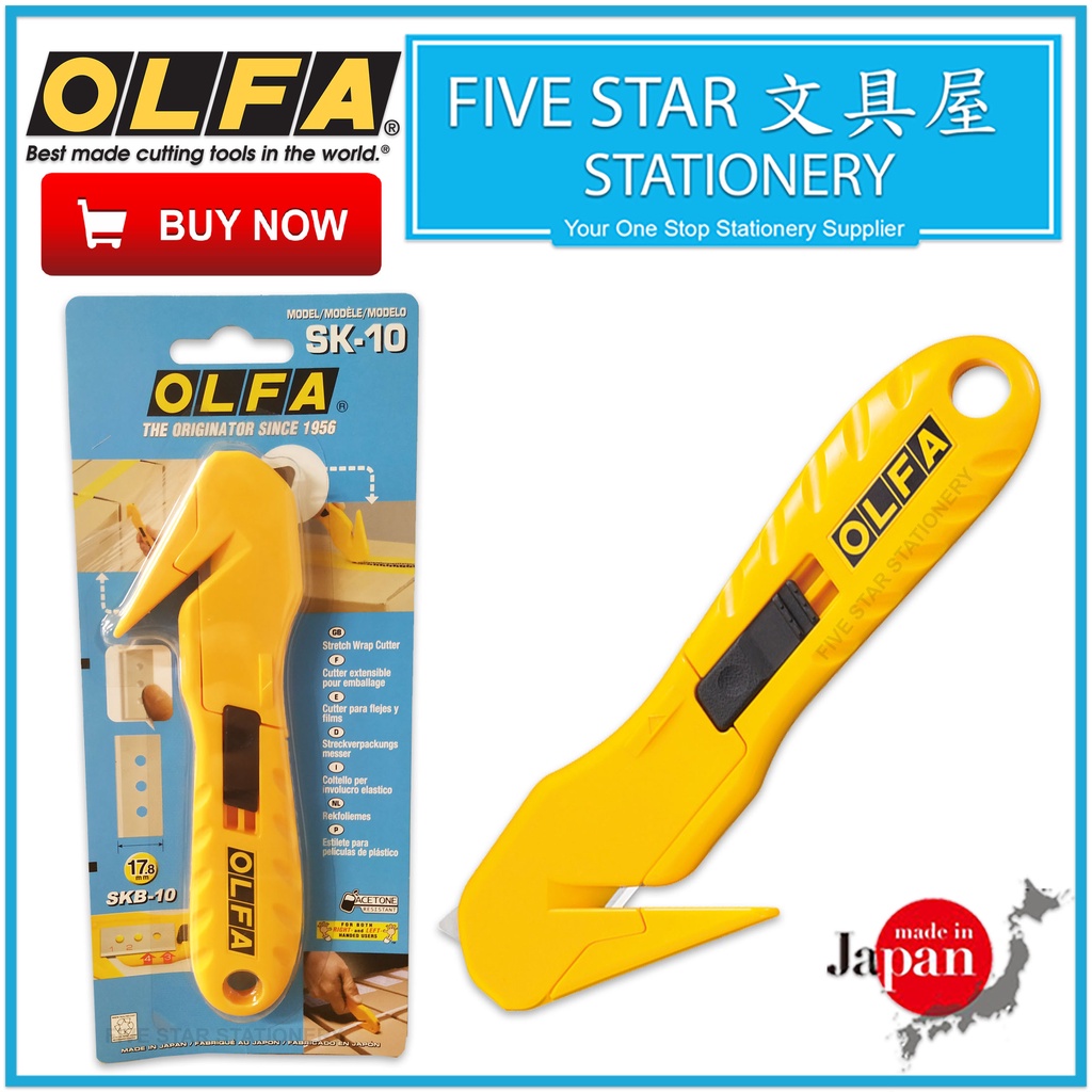 fivestar2u Olfa Stretch Wrap Cutter SK10 Cutter Blade Pisau Kotak