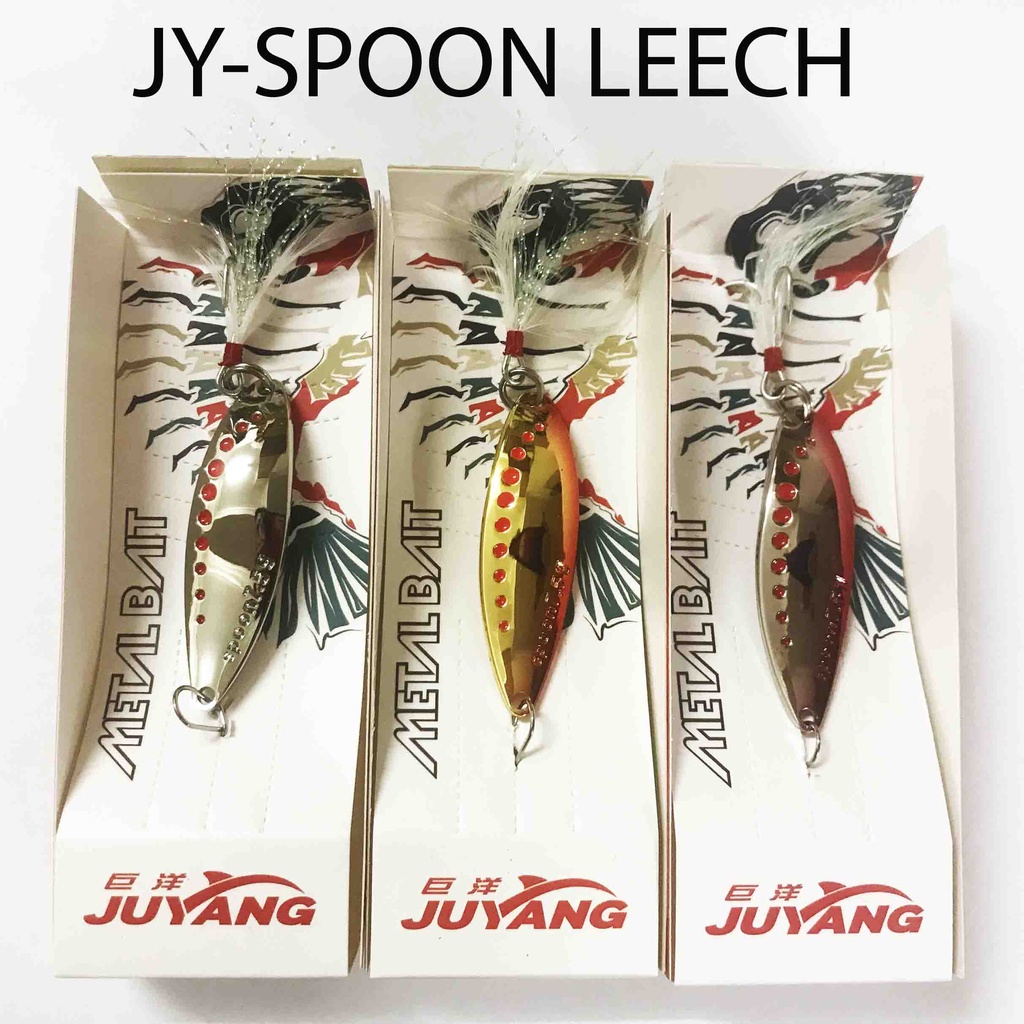 JUYANG Scale Leech Spoon, Fishing Lure Large Spoon for Sebarau
