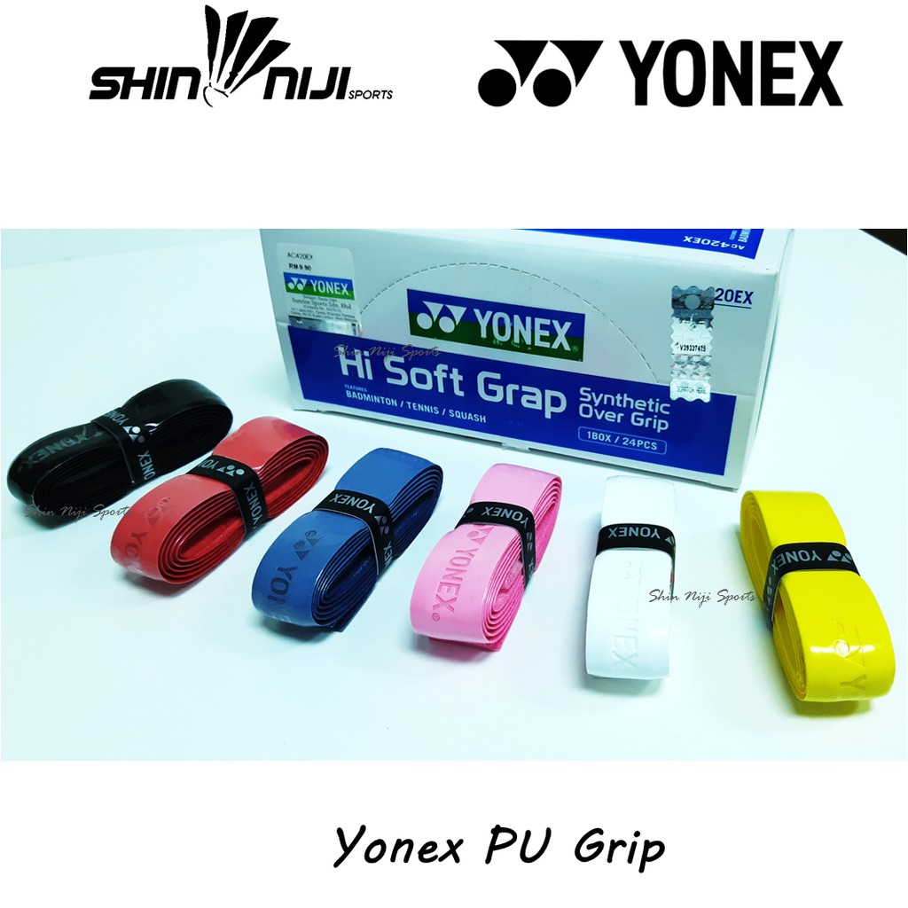 YONEX GRIP AC420EX Hi Soft Grip (100% ORIGINAL, 1 Box 24 Pieces)