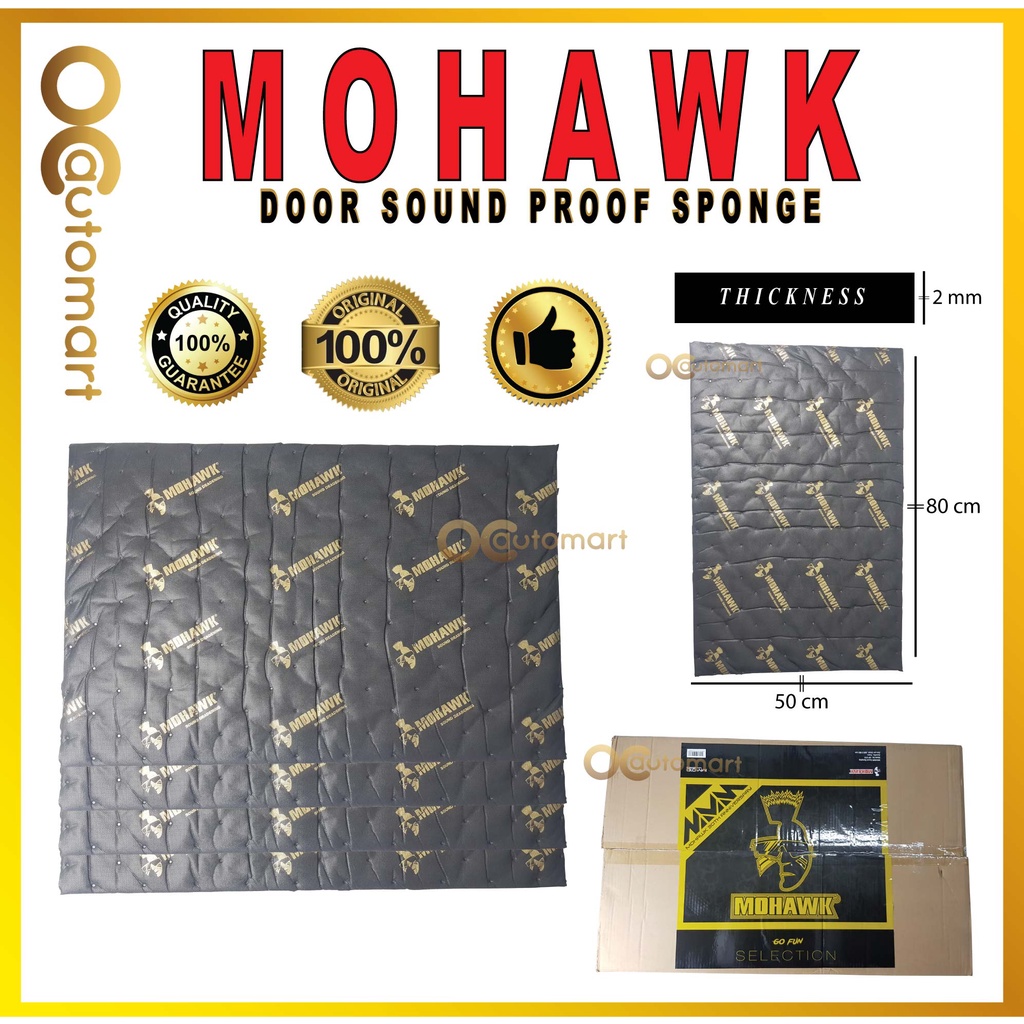 Mohawk Sound Proofing Sound Insulation Sponge for Car Doors Panel or ...