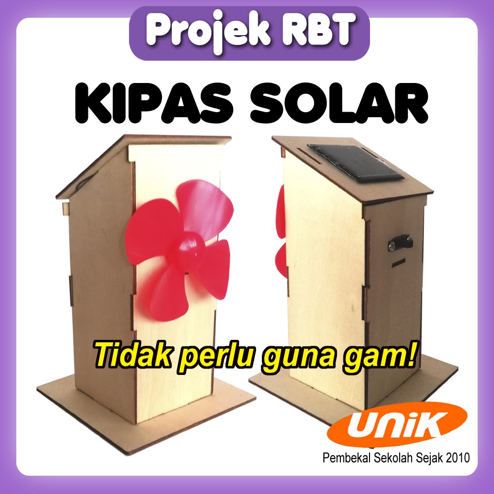 [UNIK] DIY Solar Fan for Children Early Learning School Science RBT