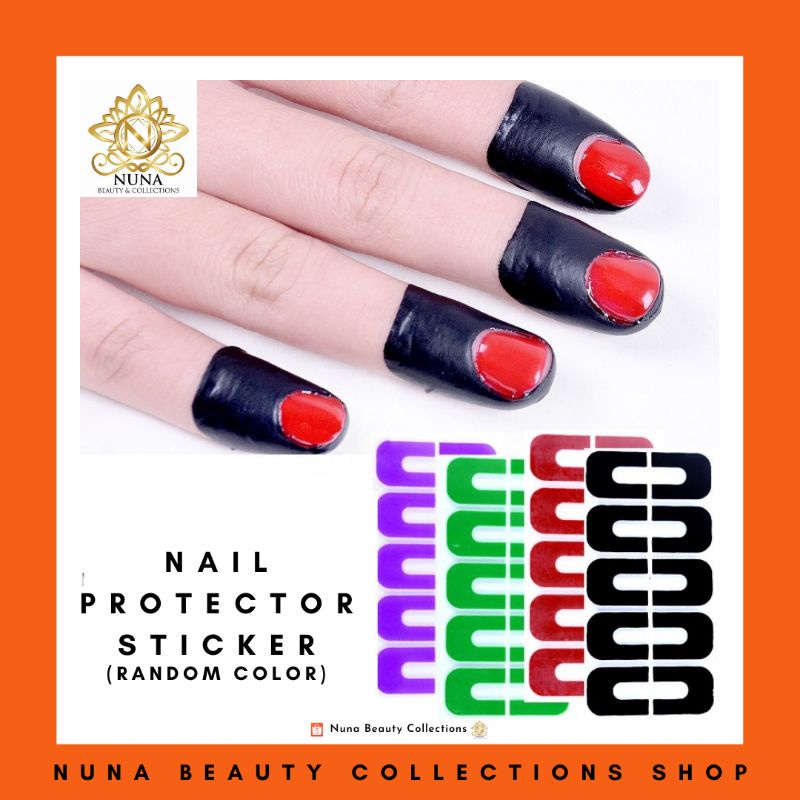 🔥READY STOCK🔥Peel Off Nail Tape Finger Protector Sticker Ushape Finger