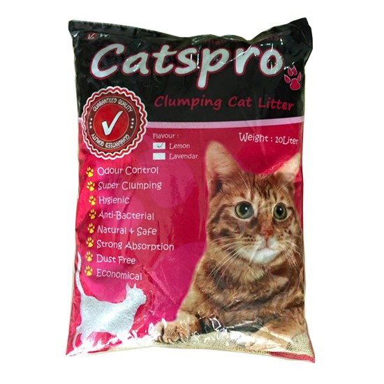 Catspro Clumping Cat Litter Lemon Flavour 10 litres | Shopee Malaysia